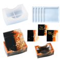 thumbnail image 2 of WINDLAND Coaster Storage Box Resin Mold Cup Mat Pad Silicone Mould DIY Crafts Home Decorations Epoxy Resin Casting Tools Ornament, 2 of 14
