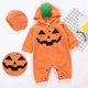 thumbnail image 2 of Bebé recién nacido bebés niños niñas mameluco de ropa de Halloween mueca calabaza - naranja 70 3-6 70 3-6 meses, 2 of 8