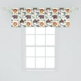 thumbnail image 2 of Ambesonne Lion Window Valance, Funny Wildlife Illustration, 42" x 18", Multicolor, 2 of 3