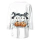 thumbnail image 4 of Heisall Womens Hoodies Halloween Print Round Neck 3/4 Sleeve Loose Fit Tshirts 2025 New Arrival Fashion Tops, 4 of 5