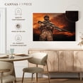 thumbnail image 4 of Elephant Stock Army Ranger Wall Art - Horizontal Canvas Wall Art - Living Room Wall Decor - Military Canvas - Brown And Black Decor - 30" x 20", 4 of 4