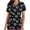N Black, variant on Idoravan Women Short Sleeve Tunic Blouse Women's Scrub Tops Women's Casual Valentine Day Unisex Love Heart Shape Print V-Neck Short Sleeve Pocket Nursing Uniform Tops Black XXL
