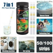 7 in 1 PH Test Fish Tank Water Tropical Aquarium Pond Water Test Strips Kit NEW