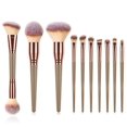 thumbnail image 1 of 7 piezas, 10 piezas, 15 piezas de pinceles de maquillaje gigantes, 15 piezas de pinceles de maquillaje dorados, pinceles de base para trajes, herramientas de belleza, 1 of 2