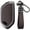 Brown-long Keychain, variant on Key Fob Cover Compatible with Kia Telluride Sorento Picanto K3 K4 K5 K8 Sportage Carens Morning Carnival EV3 EV5 EV6 EV9 2022-2026 Leather/Metal 5 Button Keychain Case Holder Protector