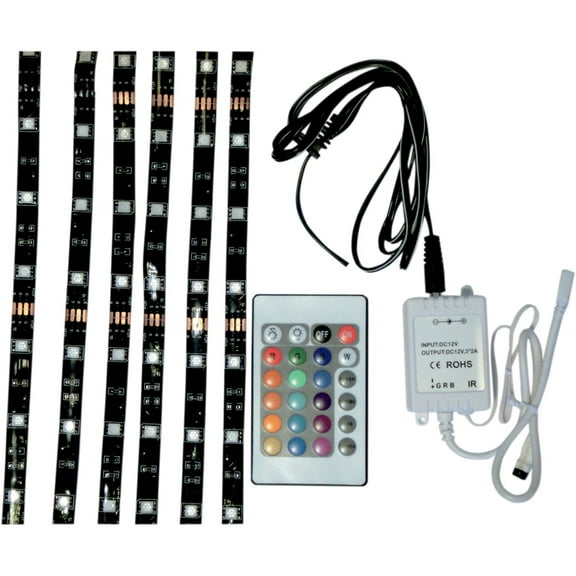 Brite Lites LED Accent Strip Light Kit w/Remote Control Multi Color (BL-RGBLEDM)