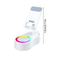 thumbnail image 3 of ERK 1pcs Portable Wireless Charging Phone Stand With And Colorful Ambient Light 300° Foldable Design Ideal (White), 3 of 4