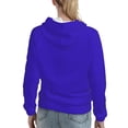 thumbnail image 7 of Honeii Darkblue Pattern Womens Oversized Hoodies Long Sleeve Sweatshirts Pullover Fall Outfits with Pocket-X-Large, 7 of 7