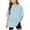 Blue, variant on Shirts for Girls Round Neck Tops Short Sleeve Shirts Girls 14 Girls Solid Color T Shirt Top for Girls 10 Get it Fast