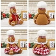 thumbnail image 5 of 2PCS Gingerbread Man Plush Toys, Christmas Tree Topper Decorations, Pillow Decor, 9.5 Inch, 5 of 5