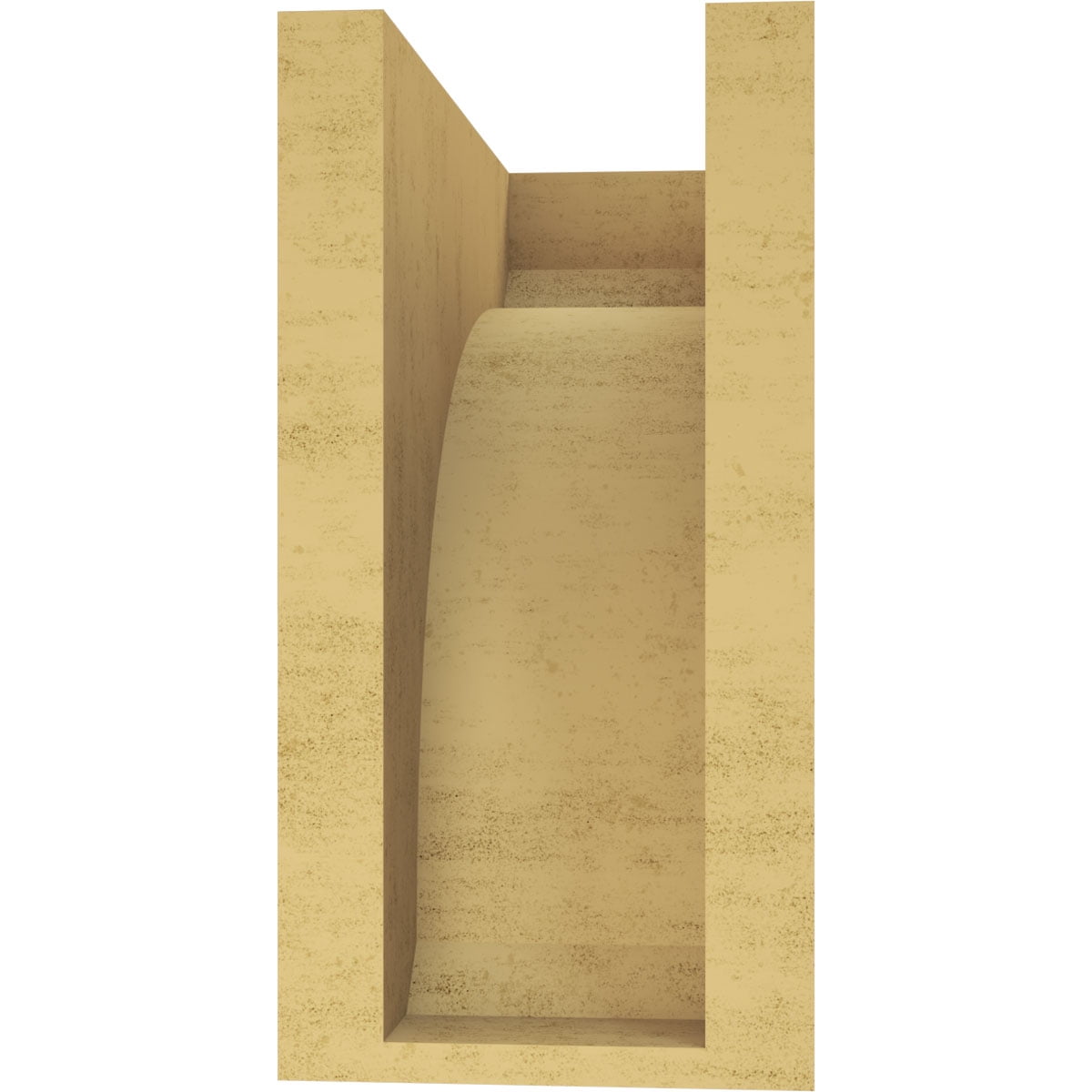 5"W x 10"D x 10"H Classic Legacy Rough Cedar Woodgrain TimberThane Corbel, Primed Tan
