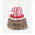 thumbnail image 3 of Ambesonne Colorful Shower Curtain, Candle Sprinkles, 69"Wx84"L, Multicolor, 3 of 3