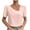 Pink, variant on TKLPEHG Womens Tops Dressy Casual V-Neck Elegant Shirt Short Sleeve T Shirt Summer Clothes Lightweight Solid Color Loose Fashion Comfy Blouses (Army Green,L)