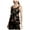 Black - rostecab, variant on MAX STUDIO Womens Black Lace Cami Spaghetti Strap V Neck Party Tunic Top M