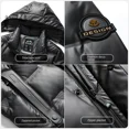 thumbnail image 5 of Chaqueta de plumón para hombre, chaqueta de cuero con plumón de pato, capucha extraíble, ropa de diseñador con relleno para hombre, chaquetas acolchadas ligeras para hombre, 5 of 5
