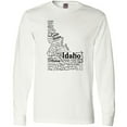thumbnail image 3 of Inktastic Idaho State Word Salad Long Sleeve T-Shirt, 3 of 5