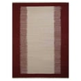 thumbnail image 2 of Rugsotic Carpets Handmade Rugs Hand Woven Kilim Rectangle 10'x16' Cream Wine Wool for Indoor Use, 2 of 5