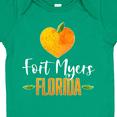 thumbnail image 4 of Inktastic Fort Myers Florida Orange in Heart Boys or Girls Baby Bodysuit, 4 of 5