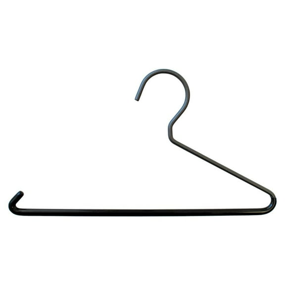NAHANCO 8" Wide Black Mini Delux Tie/Leggings Hanger - 100 Count
