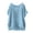 Light Blue #018, variant on Cotton Linen Shirts for Women Boho Loose Tunic Blouse Summer 2026 Casual Comfy Crewneck Gauze Tops Beach Shirt, Light Blue M