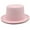 Pink, variant on Elegant Fedoras Hat for Cosplay Parties Gentleman Hat with Roll Brim Adult Carnivals Party Hat Head Accessories