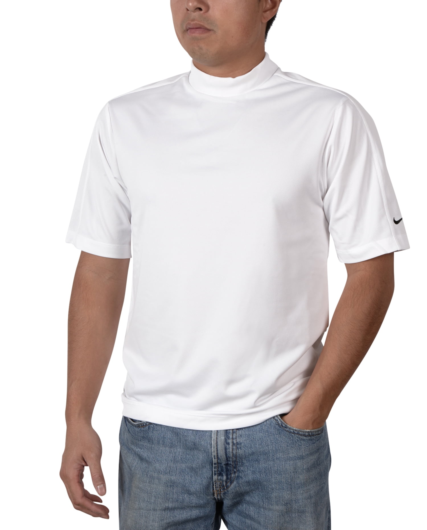 Download Nike - Nike Dri-FIT Tech Mock Polo Shirt - Walmart.com - Walmart.com