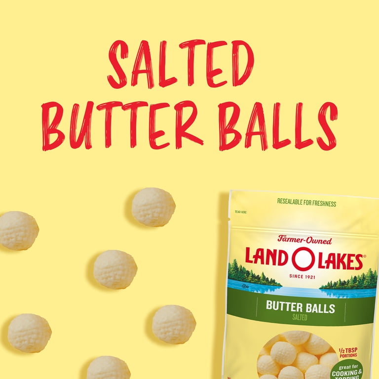 Land O Lakes Salted Butter Balls, 8 oz Bag - Walmart.com