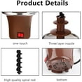 thumbnail image 4 of 3-Tier Stainless Steel Chocolate Fountain for Parties & Weddings - 10oz Capacity with Continuous Flow for Fruits, Marshmallows & Dips, 4 of 6