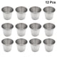 thumbnail image 2 of BRIGHTFUFU 12pcs vasos de chupito de acero inoxidable vaso portátil para beber bebidas espirituosas copas de vino sostenedor de salsa (45 ml), 2 of 7