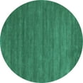 thumbnail image 1 of Ahgly Company Indoor Round Abstract Light Blue Contemporary Area Rugs, 4' Round, 1 of 4