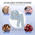 thumbnail image 7 of KLL Gnome Pool Party Sleepwear Mens Flannel Pajamas,Long Cotton Pj Set, 7 of 7
