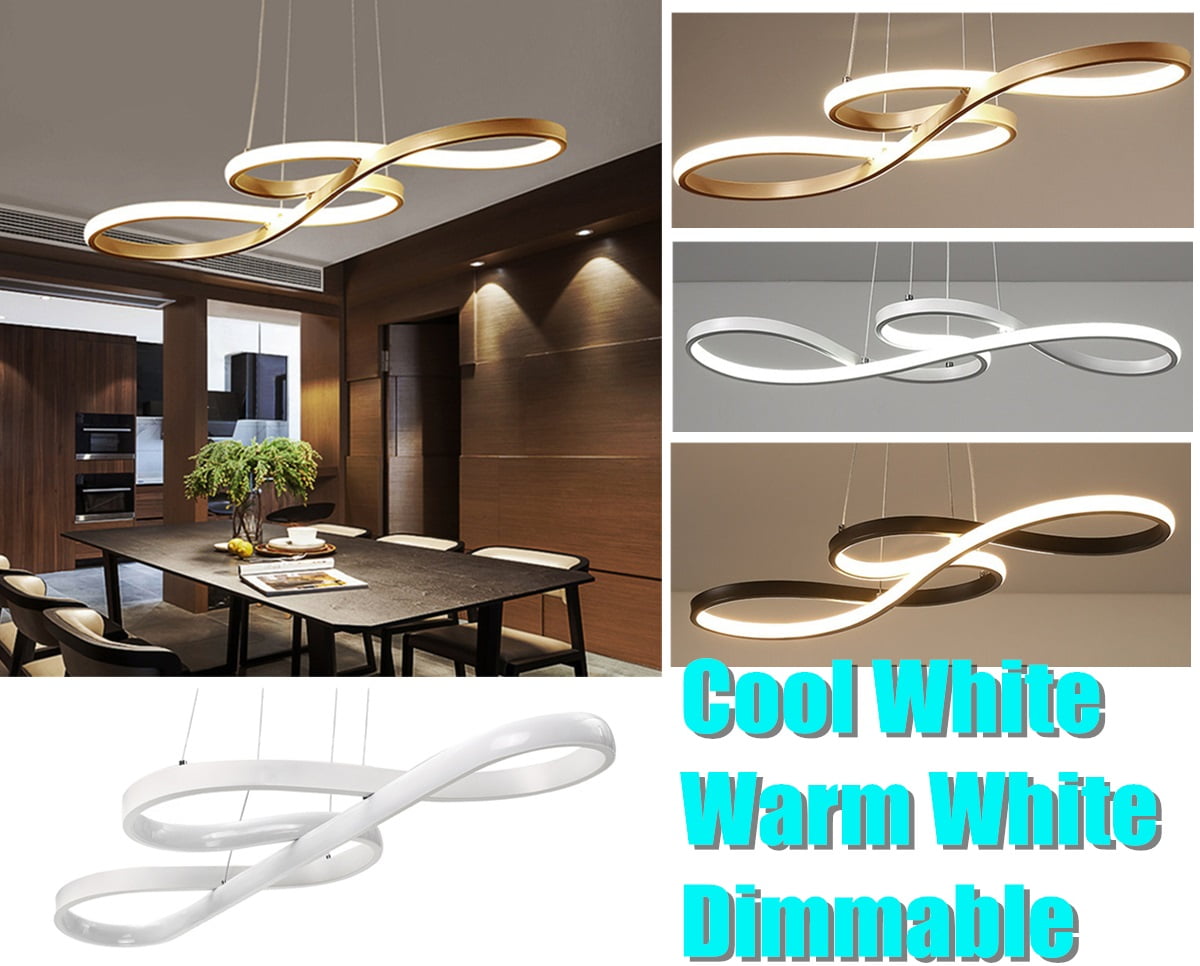Modern LED Chandeliers For Living Room Bedroom Fixtures Spiral Style Home Decors