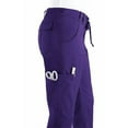 thumbnail image 3 of KOI Womens Stretch Lindsey Mid-Rise Drawstring Waist Cargo Scrub Pants, 3 of 3