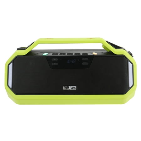 Altec Lansing IMT7012 StormChaser 10 Hours Playtime IPX5 Water Resistant LED Lights Portable Wireless Bluetooth Emergency Weather AM/FM Radio Speaker