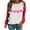 Red Valentine's Day sweatshirt, variant on pimelu Valentine's Day Sweatshirt for Women Crewneck Sweatshirt Womens Fashion Color Block Heart Love Letter Print Sweater Tops Spring Ladies Loose Long Sleeve Pullover Tunic Blouses