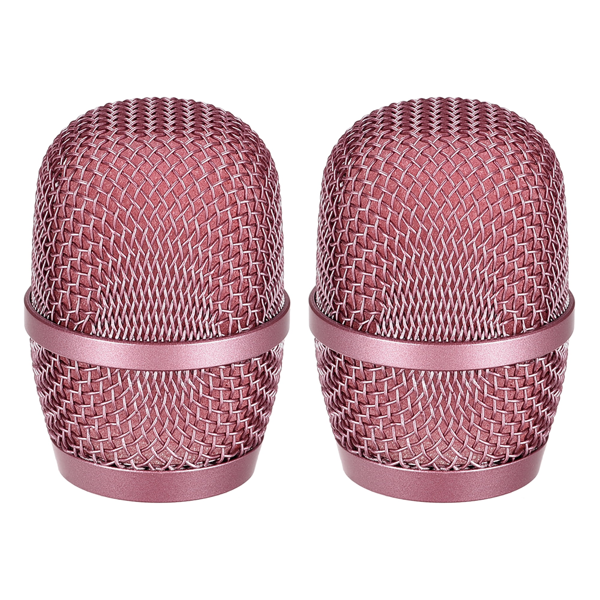Pink Microphone Head Mesh Grille Round Metal with Interior Foam Lining