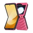 thumbnail image 5 of Allytechgroup for Samsung Galaxy Z Flip 7 FE/ Galaxy Z Flip 6 Case with Shoulder Strap, Slim PU Leather & Soft TPU Back Cover Anti-Slip Rugged Shockproof Rubber Bumper Phone Protective Shell, Rose, 5 of 11