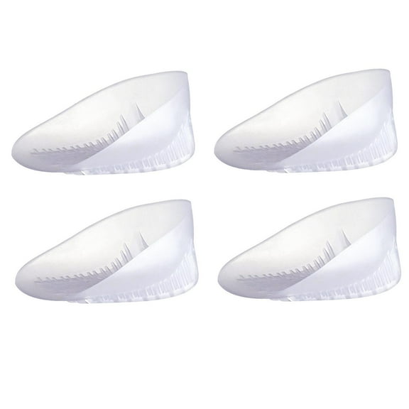 Heavy Duty Gel Heel Cups, Cushion Insert for Shock Absorption, Plantar Fasciitis, Disease and Heel Pain Relief (2 Pairs)