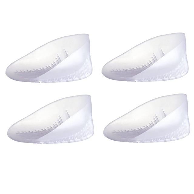 Taloneras de gel resistentes, inserto de cojín para absorción de impactos, fascitis plantar, alivio de enfermedades y dolor en el talón (2 pares)