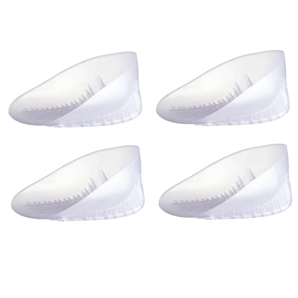 Taloneras de gel resistentes, inserto de cojín para absorción de impactos, fascitis plantar, alivio de enfermedades y dolor en el talón (2 pares)