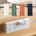 thumbnail image 1 of Adhesive Punch Free Socket Holder, Mountable Plug in Socket Fixer Bracket Self Adhesive Desktop Socket Fixer (4 Color, 4PCS), 1 of 5