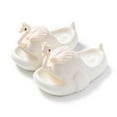 thumbnail image 2 of Gyexs Kids Garden Clogs 11-12 Years Kids Slides Boys Girls Sandals Bathroom Shower Slides Summer Swim Beach Pool Slippers White, 2 of 3
