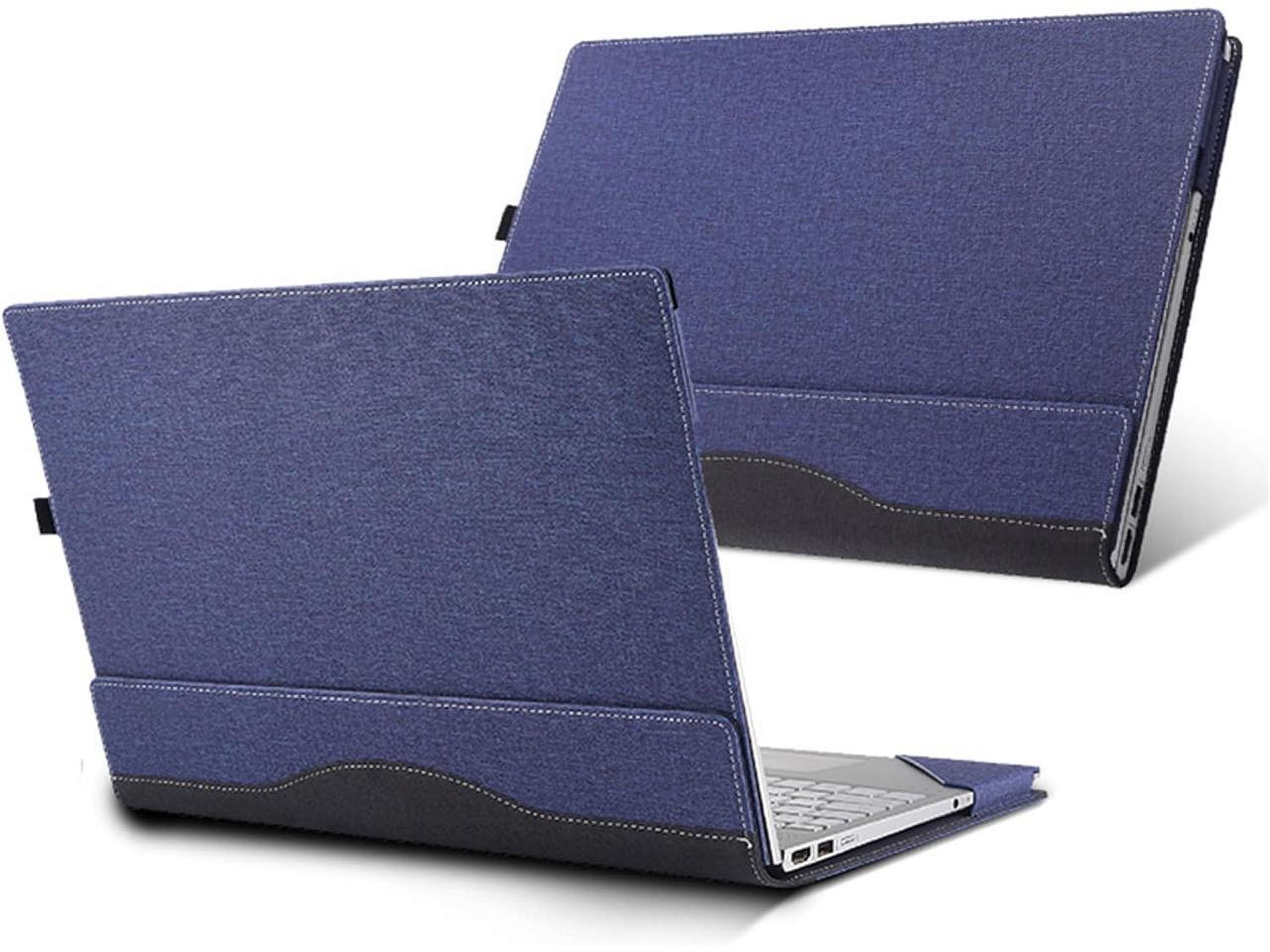 Laptop Cover Case for 15.6 inch Lenovo Ideapad 5 15ABA7 15IAU7 & for Ideapad 5 15ARE05 15ALC05 15ITL05 15IIL05, Detachable PU Leather Protective Shell Laptop Sleeve Accessory with Pencil Holder