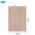 thumbnail image 2 of Unique Bargains Rideaux Courts, 29'L x 35'H Fenêtre Française Demi-Rideau 2 Panneaux, Beige, 2 of 6
