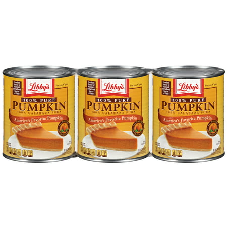 LIBBY'S 100% Pure Pumpkin 3-29 oz. Cans (The Best Pumpkin Pie Filling)