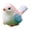 A, variant on Miniature Bird Figurine, Hand Painted Resin Ornament for Garden Terrarium Decor, Pink Bird
