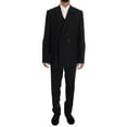 thumbnail image 6 of Dolce & Gabbana Black Wool Double Breasted Slim Fit Suit, 6 of 11