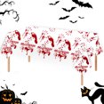 thumbnail image 2 of SLYNSHome Halloween Tablecloth Disposable Red Handprint Plastic Table Cover for Halloweens Party Decorations Supplies, 2 of 7