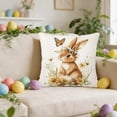 thumbnail image 5 of Nkmbld Easter Decorative Pillows Covers for Couch Easter Rabbits Patterns Throw Pillow Cases Decorative Cushion Covers for Sofa Couch Home Easter Decor, 5 of 8