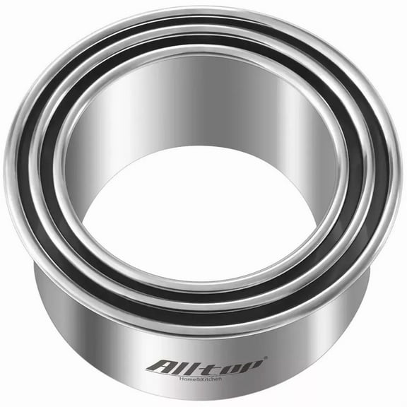 Circle Biscuit Cutter Set Stainless Steel Baking Supplies For Effortless Round